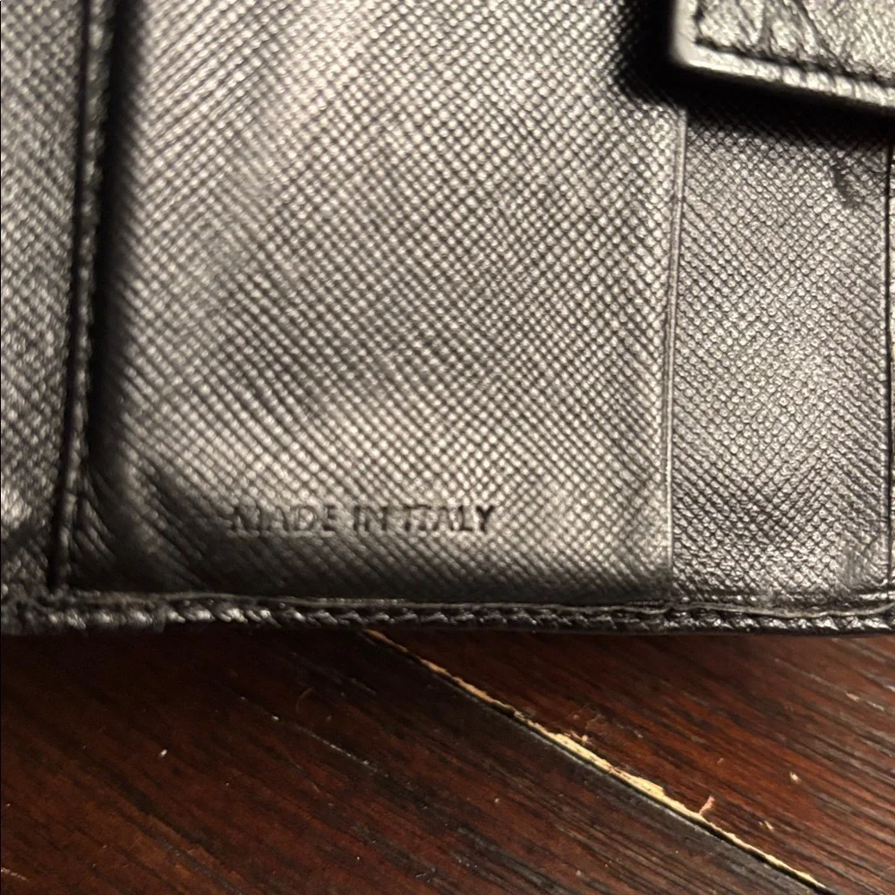 Prada Black Saffiano Leather Wallet